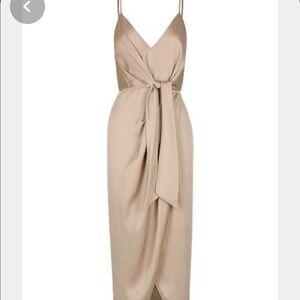 Shona Joy Midi Champagne Dress